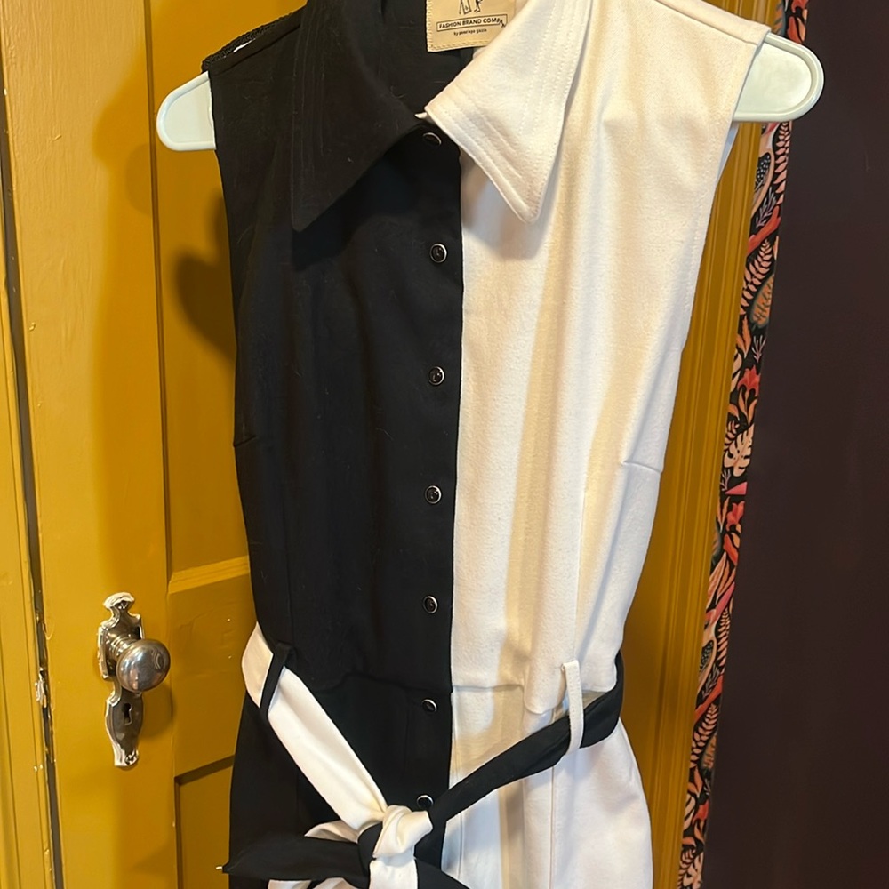 FBC Black and White Directors Jumpsuit